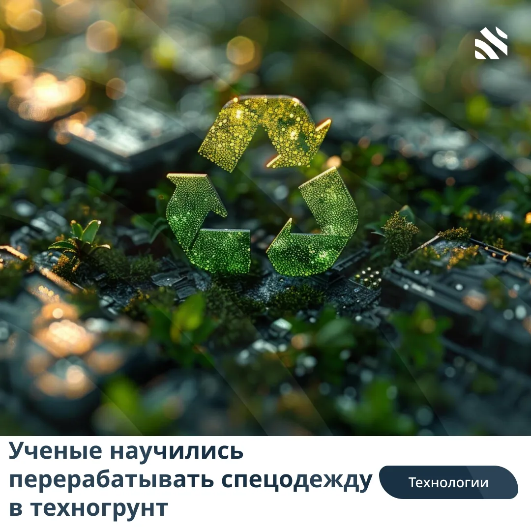 🧱Ученые научились перерабатывать спецодежду в техногрунт  В России провели эксперимент, в рамках кот