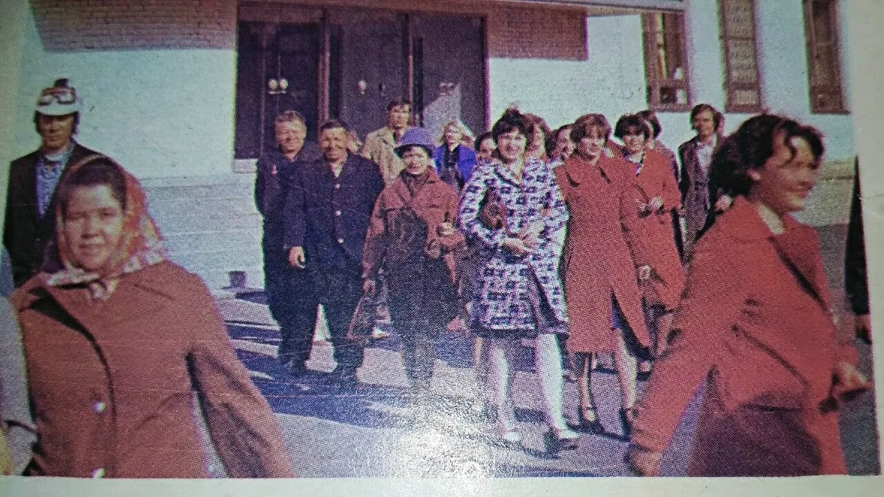 Новая проходная первой площадки ПО "Курганприбор", 1977 год.