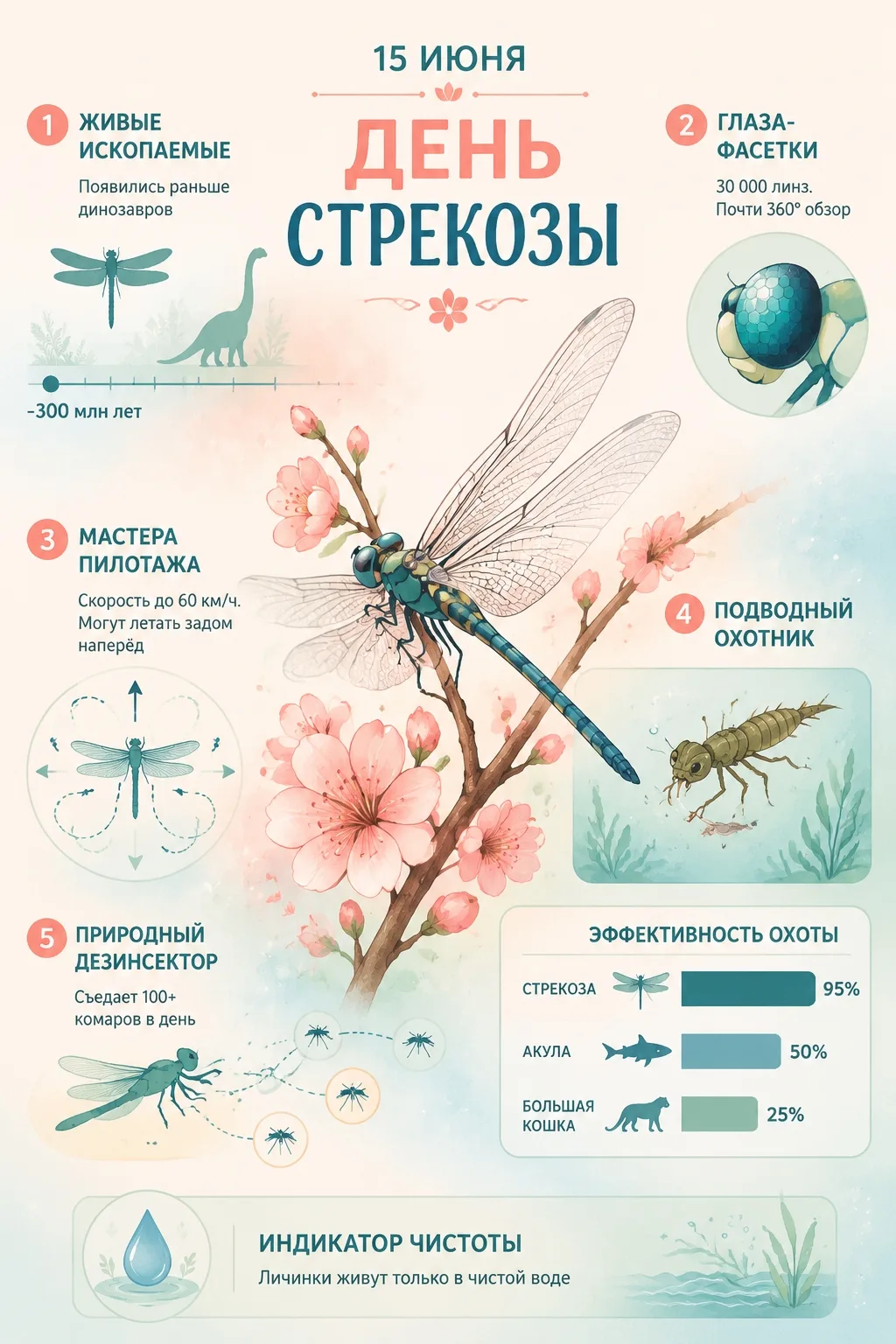 #деньКалендаря #вМиреИнтересного

Символ удачи и трансформации. ✨ Встречаем День стрекозы!

Стрекоза