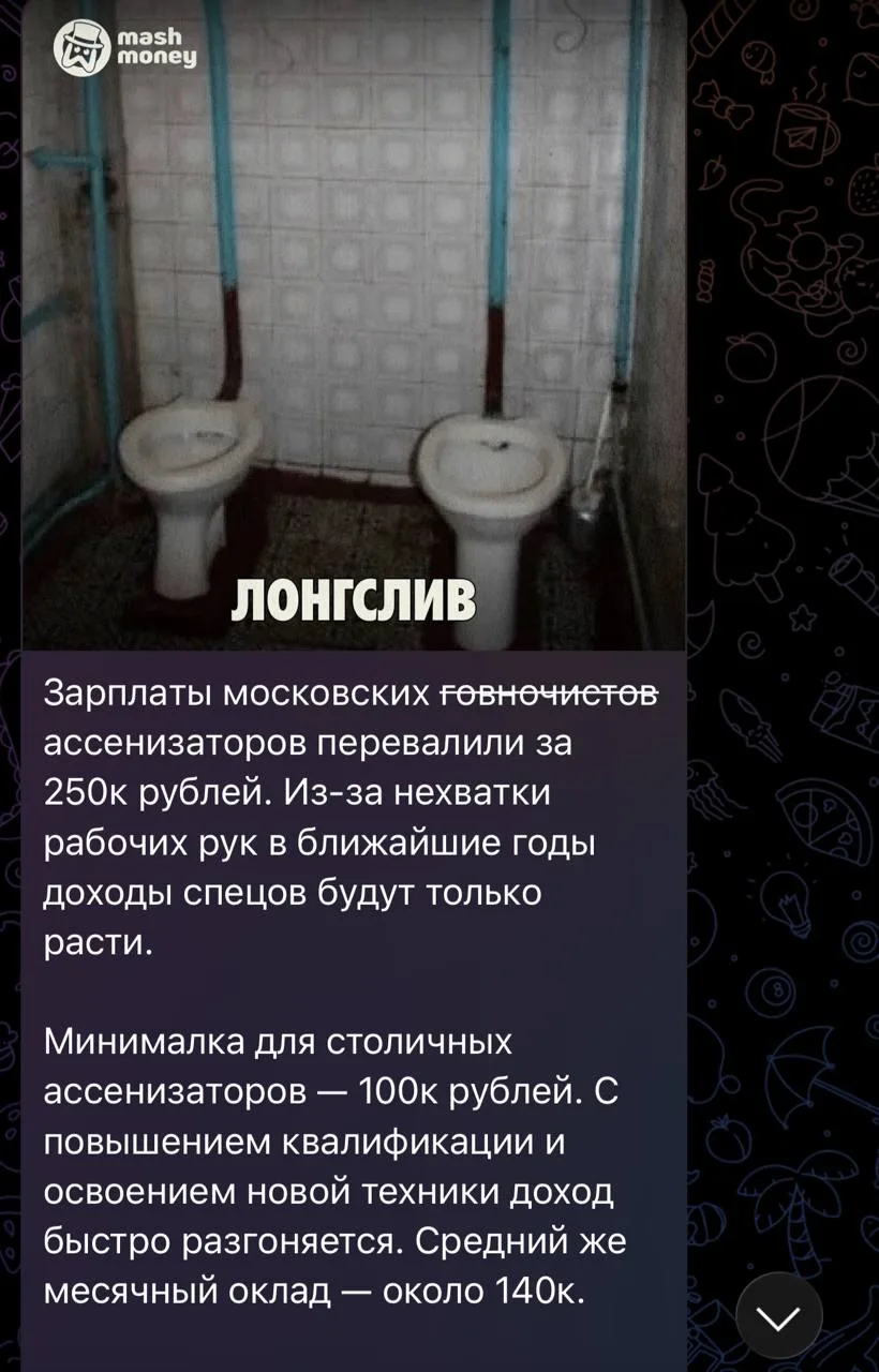 Чистильщики туалетов теперь лутают больше айтишников — ассенизаторы