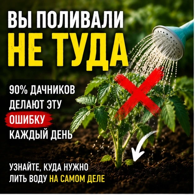 Вы всю жизнь неправильно поливали огород