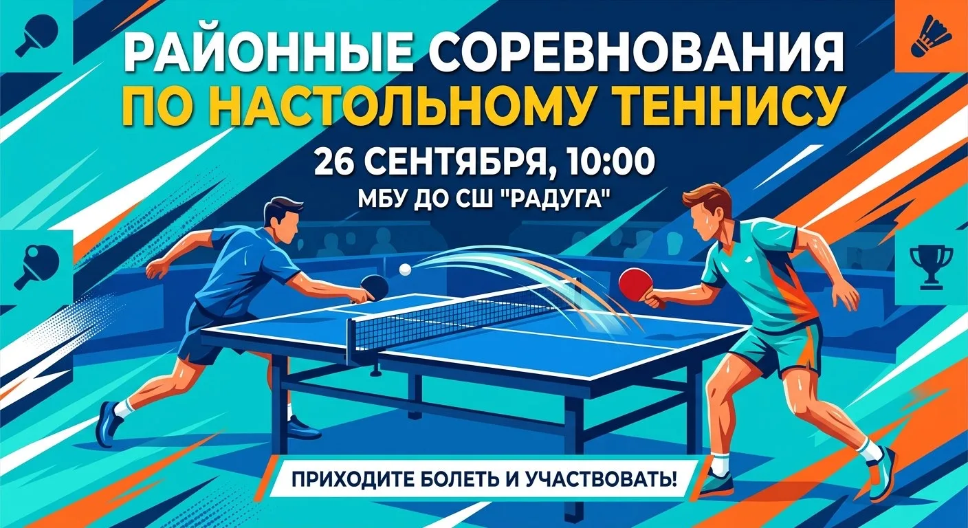 Внимание, любители настольного тенниса! 🎉