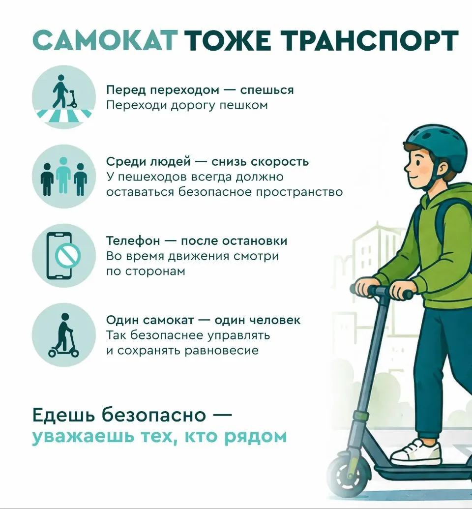 Продолжаем рубрику «Одна минута безопасности». Сегодня напоминаем о правилах безопасной...