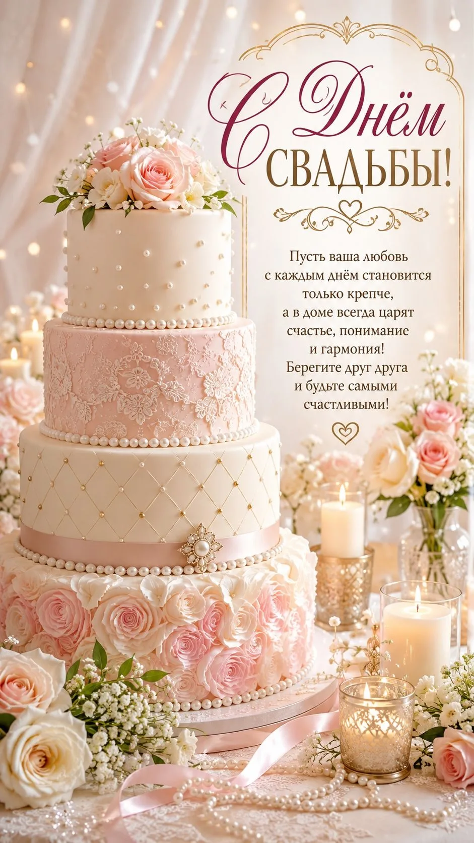 ❤️ Открытки с Днем Свадьбы
