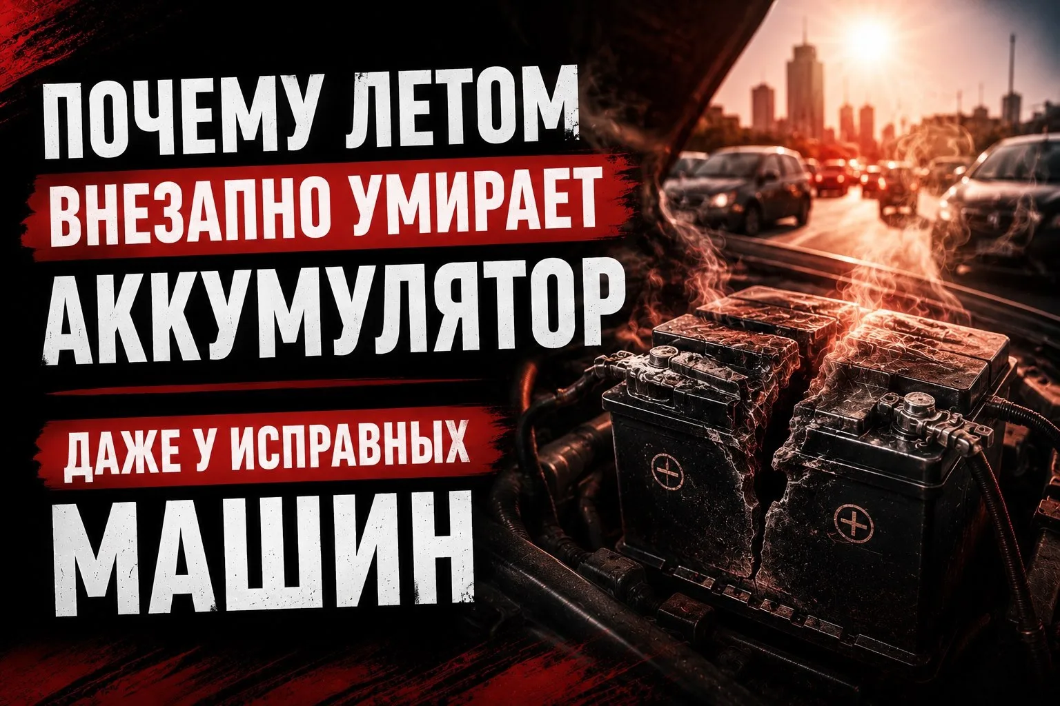 🔋 Почему летом внезапно умирает аккумулятор — даже у исправных машин