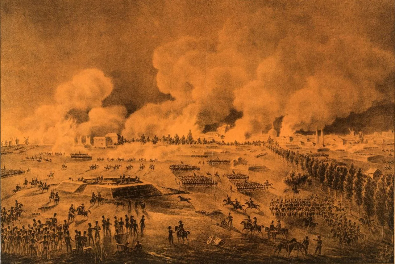 Штурм города Варшавы русскими войсками, 26 августа 1831 года. Польское восстание. В. Е....