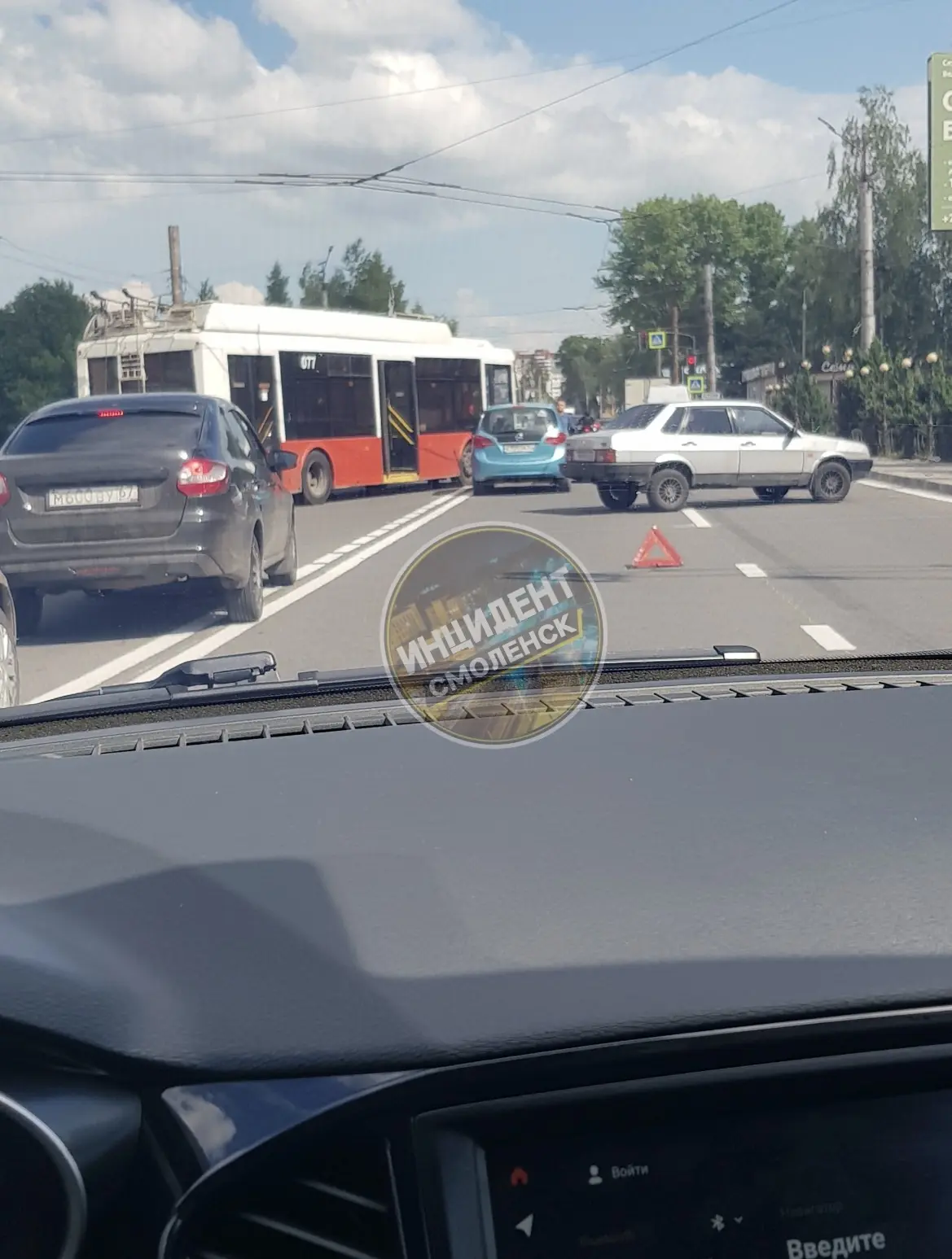 ⚡️Краснинское шоссе. После нанесения сплошной разметки долго ждать не пришлось! Всего с...