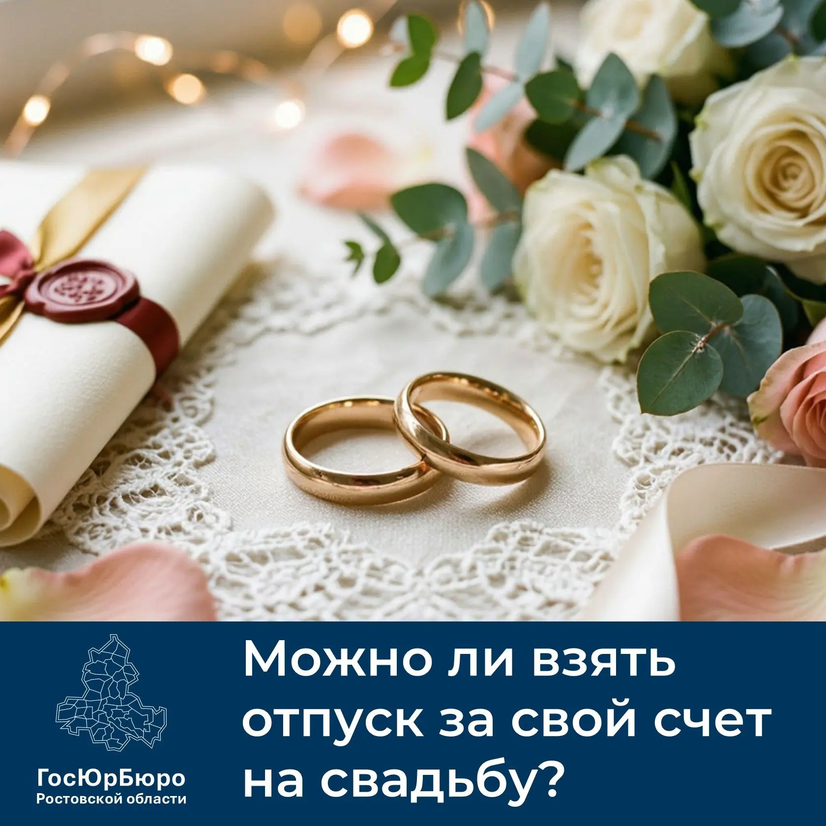 Планируете свадьбу? Вы можете взять отпуск за свой счет

💍 Летом традиционно начинается сезон сваде
