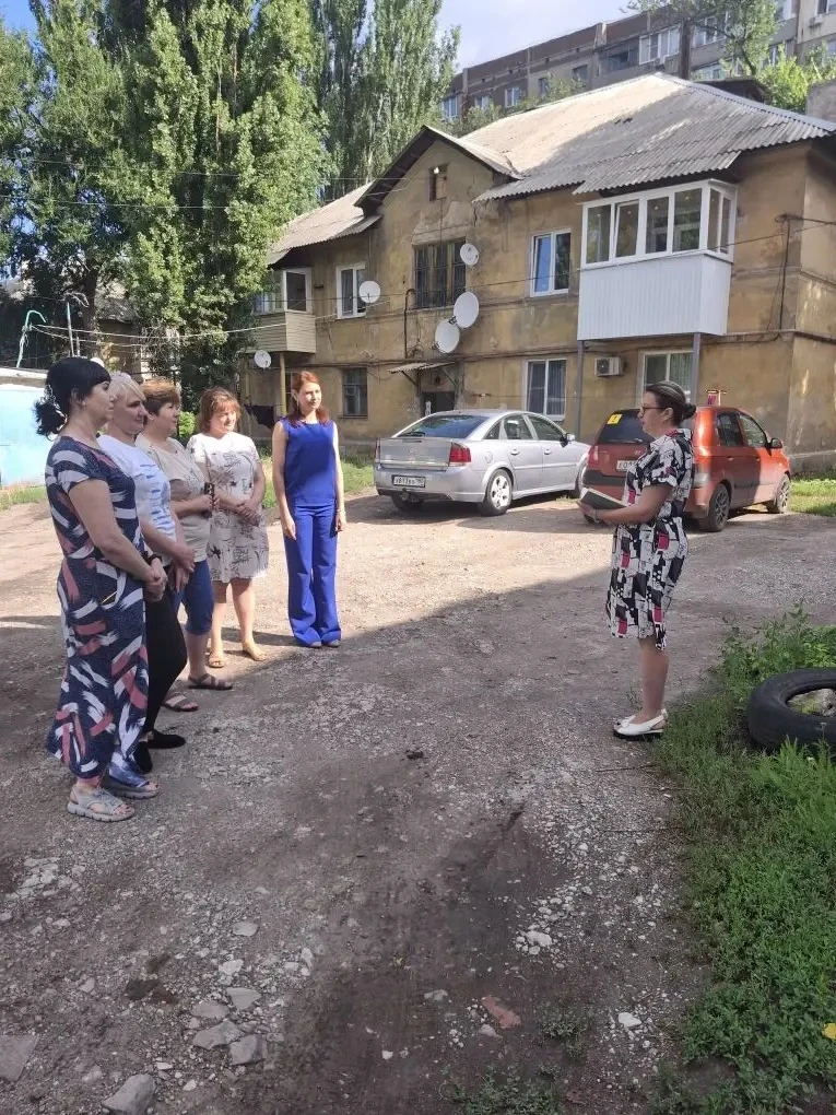 28 июля,спикер Александра Филюра провела встречу с населением на подведомственной территории по адре