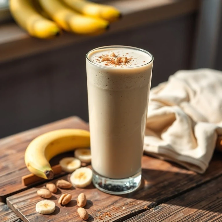 🥛Творожно-банановый смузи с ореховой ноткой 🍌