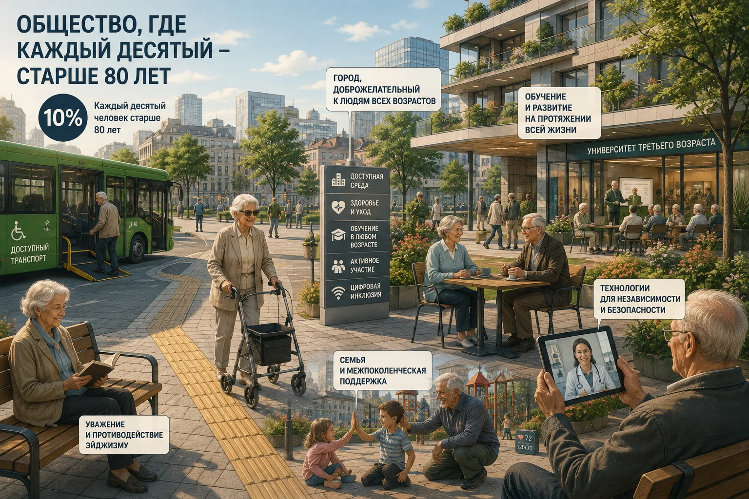 Как будет выглядеть общество, в котором каждый десятый старше 80 лет