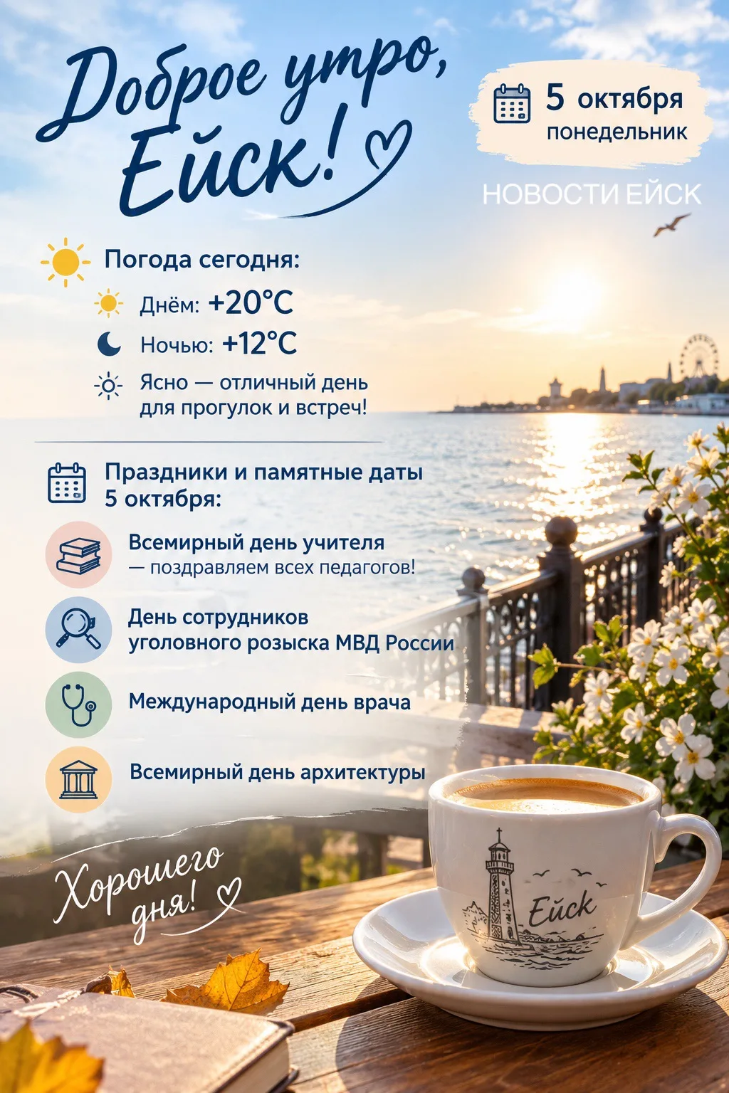 Доброе утро, Ейск! 🌅