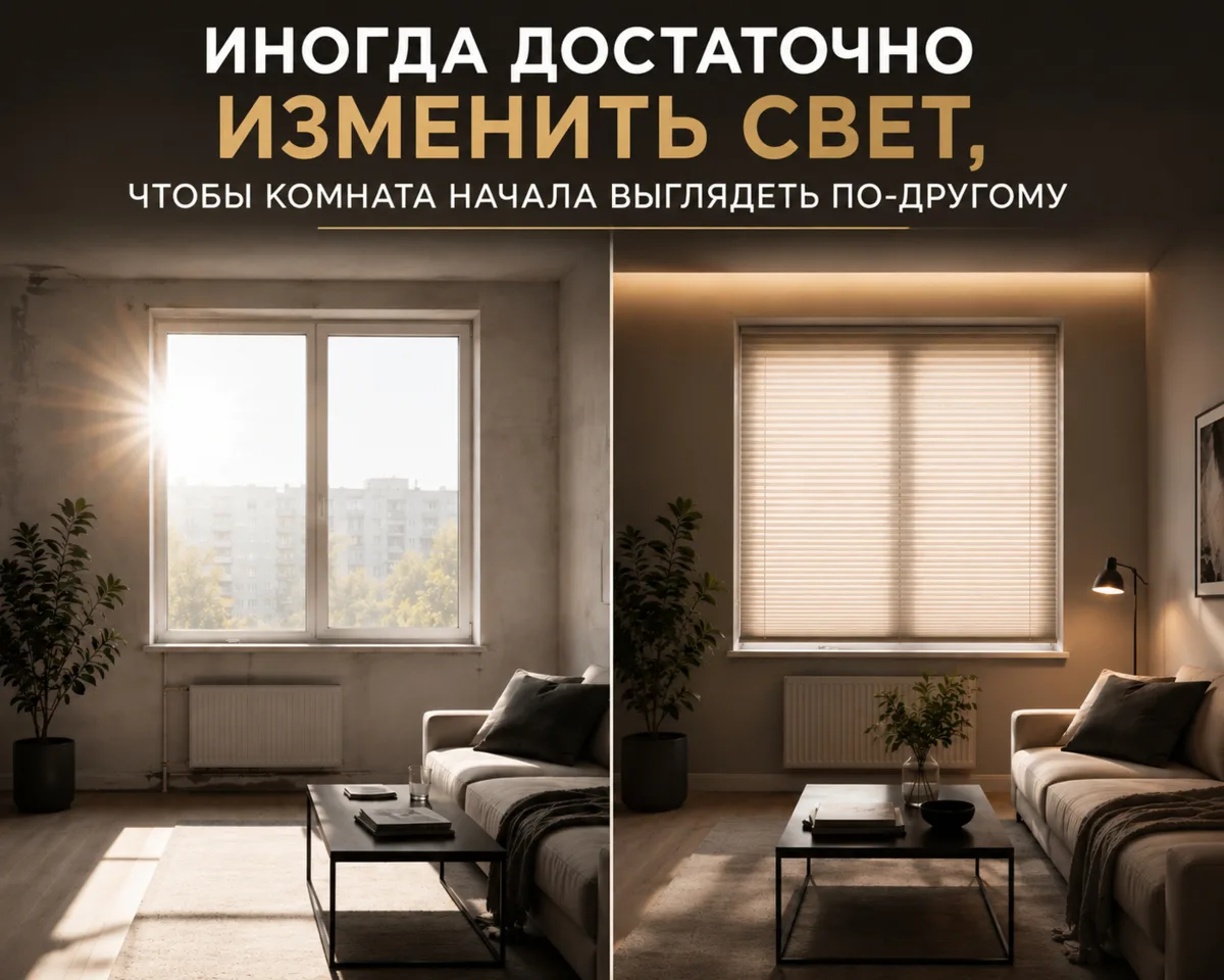 ИНОГДА ДОСТАТОЧНО ИЗМЕНИТЬ СВЕТ, ЧТОБЫ КОМНАТА НАЧАЛА ВЫГЛЯДЕТЬ ПО-ДРУГОМУ 🔆