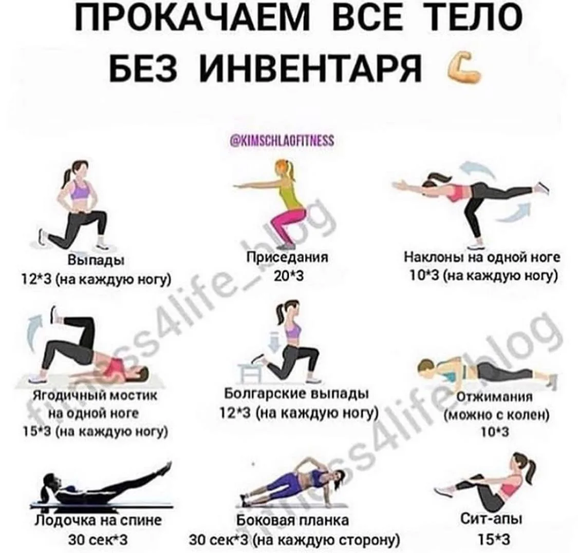 ДОМАШНЯЯ ТРЕНИРОВКА НА ВСЕ ТЕЛО