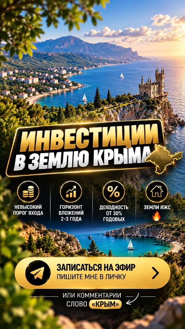 📽️Инвестиции в землю Крыма