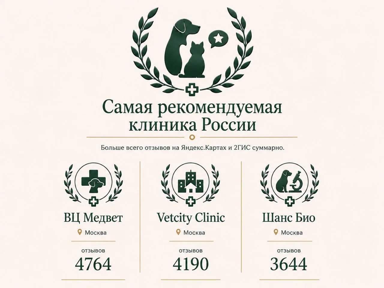 Начинаем знакомить вас с победителями 11 номинаций нашего исследования 300 ветеринарных...