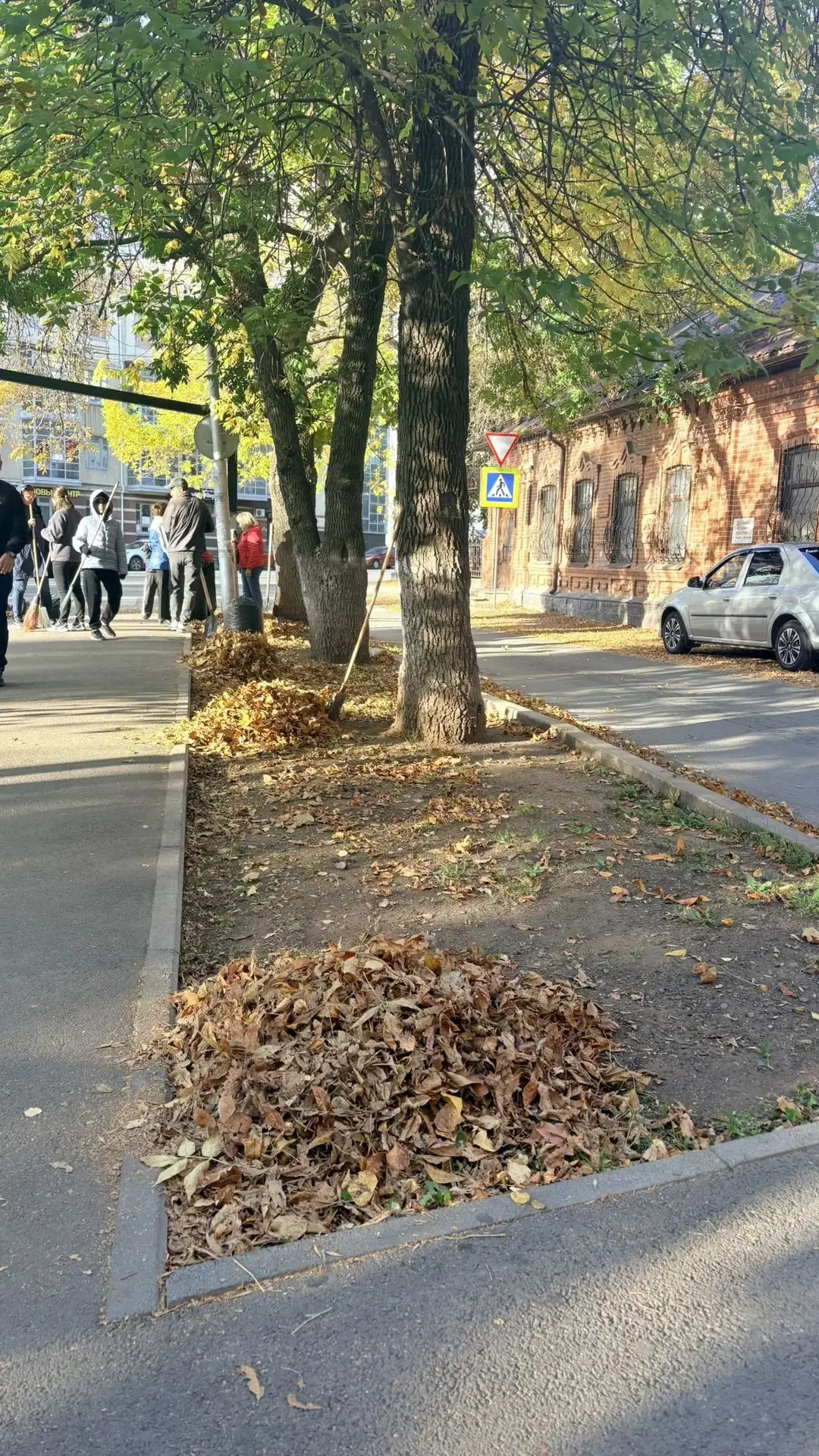 🍂Сотрудники Управления дорожного хозяйства республики приняли участие в субботнике.