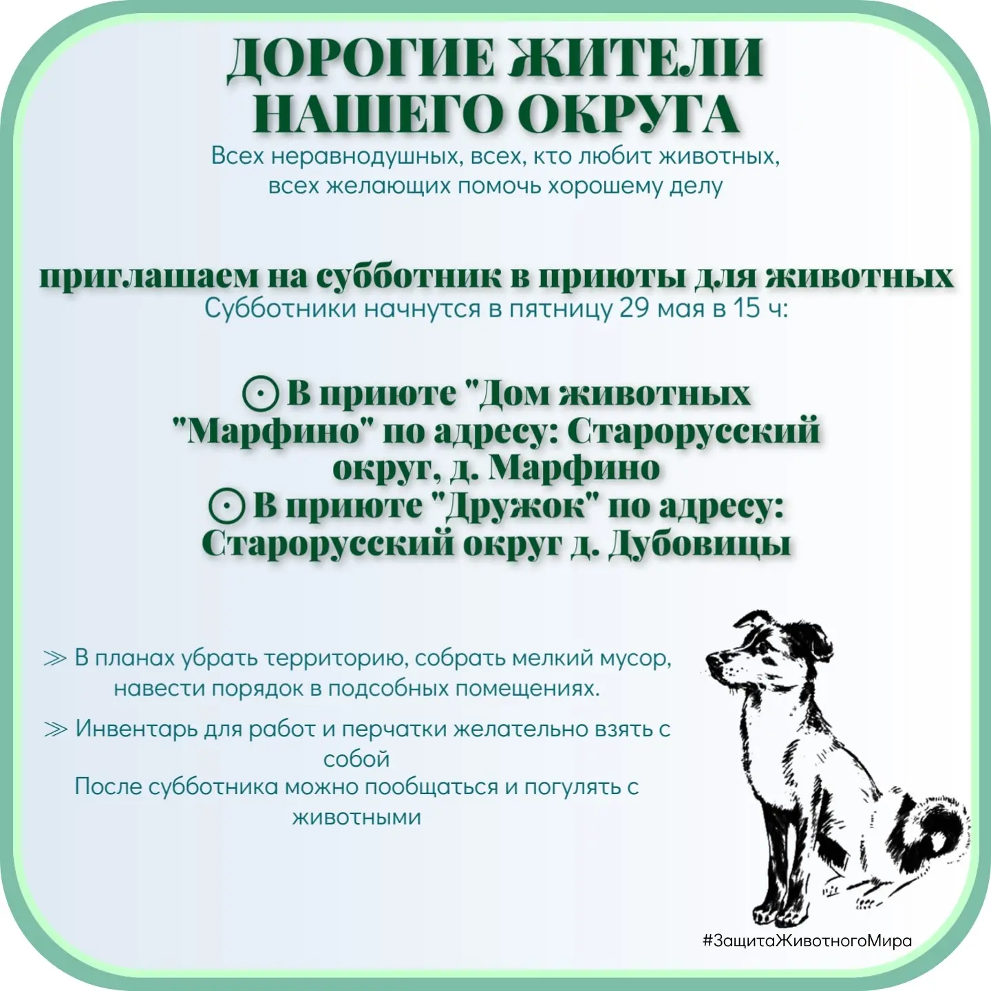 ❤ Дорогие жители Старорусского округа!