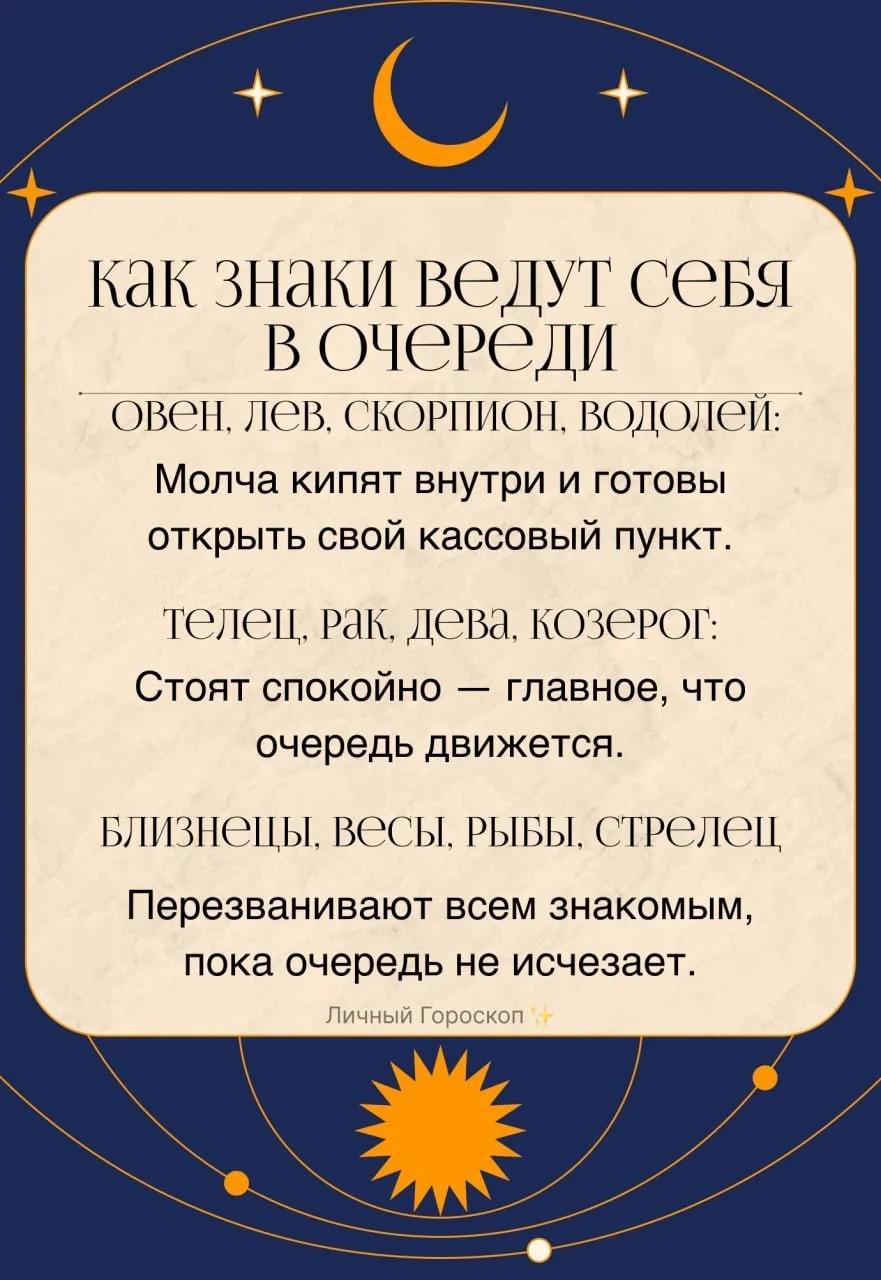 Как знаки ведут себя в очереди