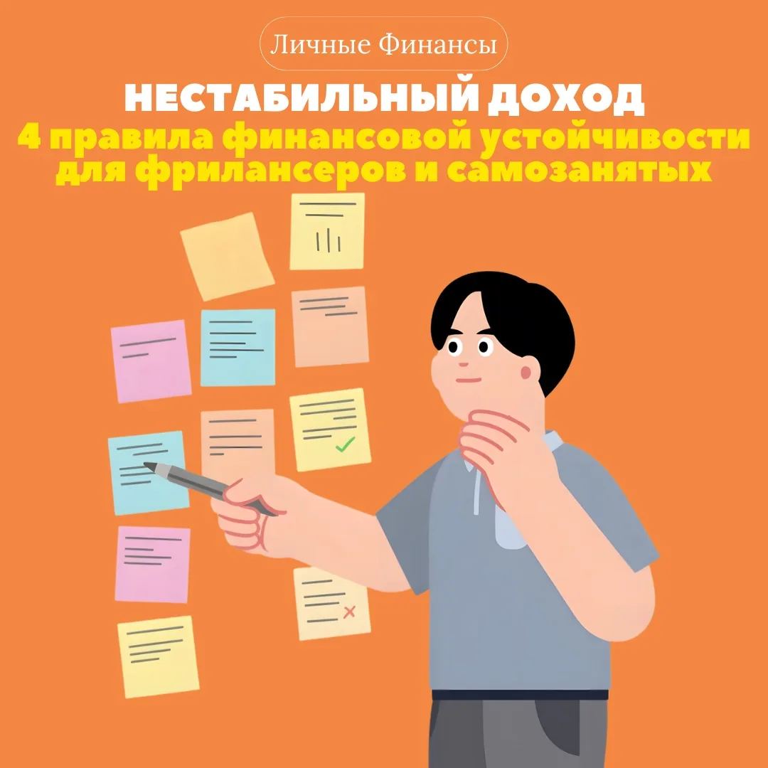 Нестабильный доход: 4 правила финансовой устойчивости для фрилансеров и самозанятых

Самозанятость в