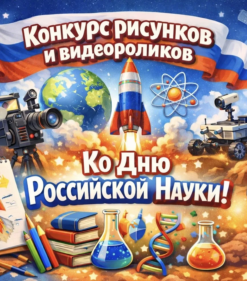 Уважаемые ребята!   🔬🧬 Ко дню Российской науки мы запускаем творческий конкурс «От гипотезы к открыт