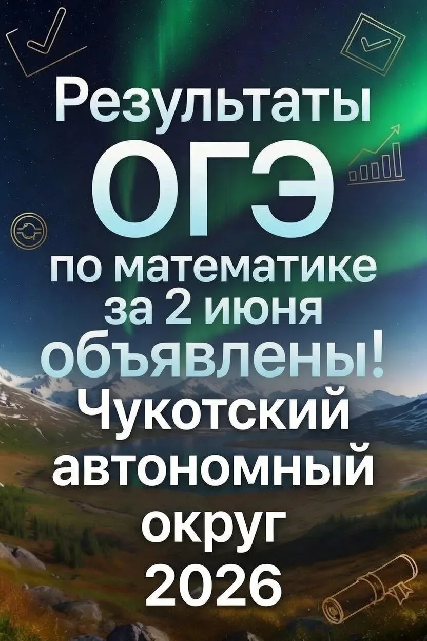 🔷 На Чукотке озвучены результаты ОГЭ по математике