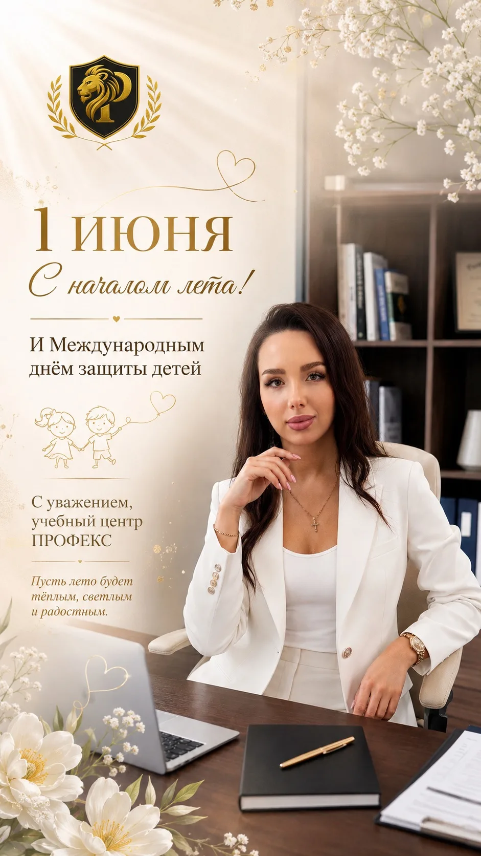 С первым днём лета и Международным днём защиты детей! ☀️

Учебный центр ПРОФЕКС поздравляет вас с на