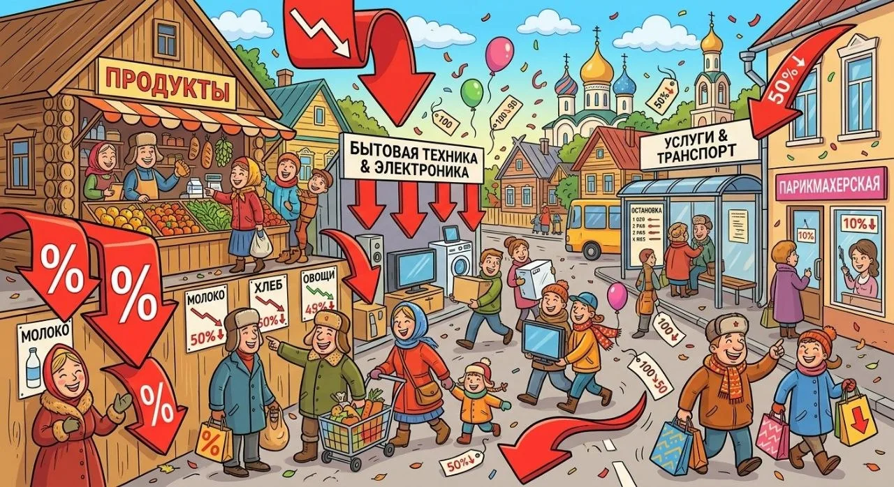 Доброе утро! 

Рубрика #новости 

🎉У нас зафиксирована дефляция официально - 0,02%! То есть цены на