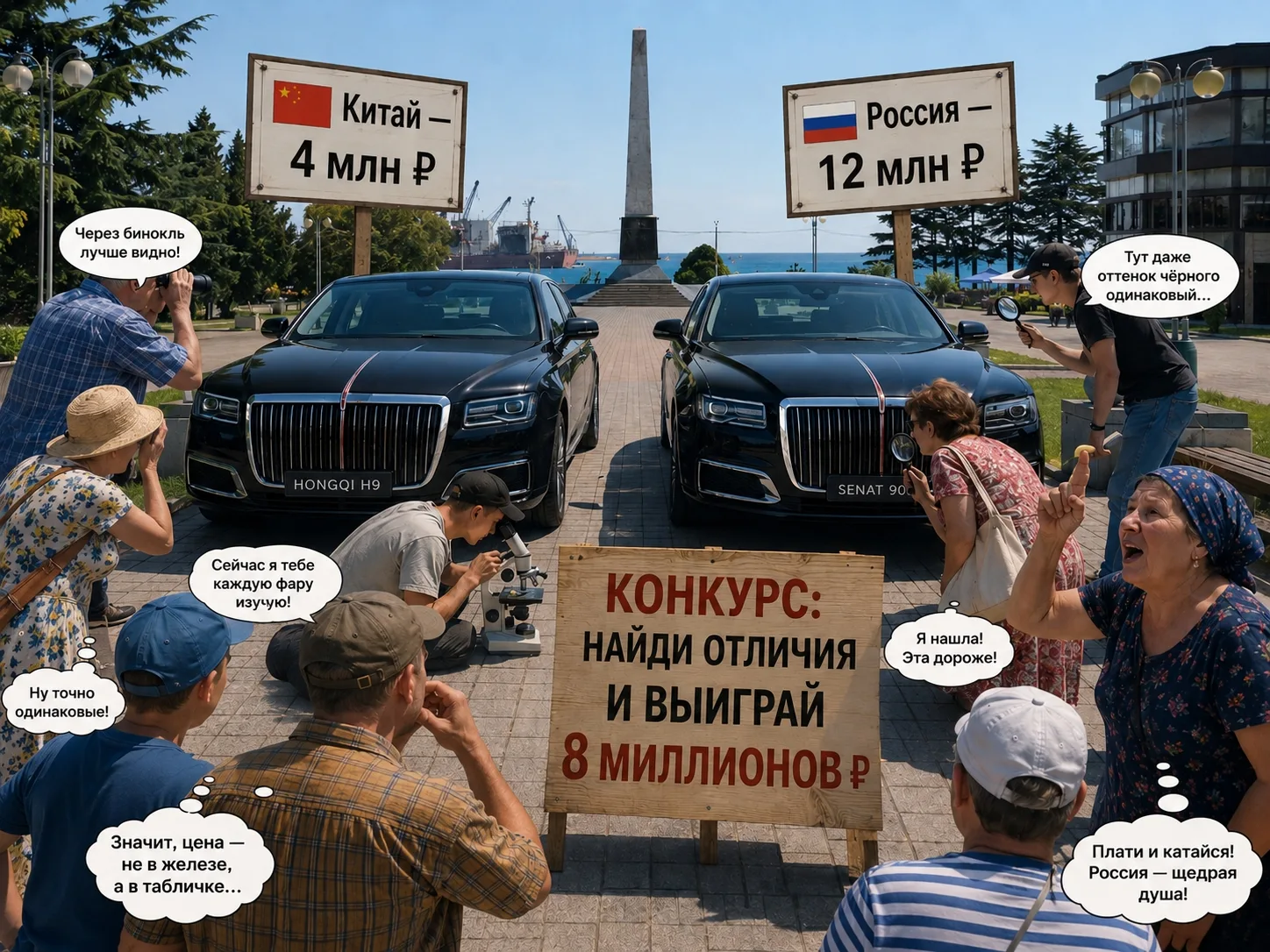 🚙 Новый российский автомобиль Senat 900 показали на ПМЭФ — и он подозрительно сильно н...