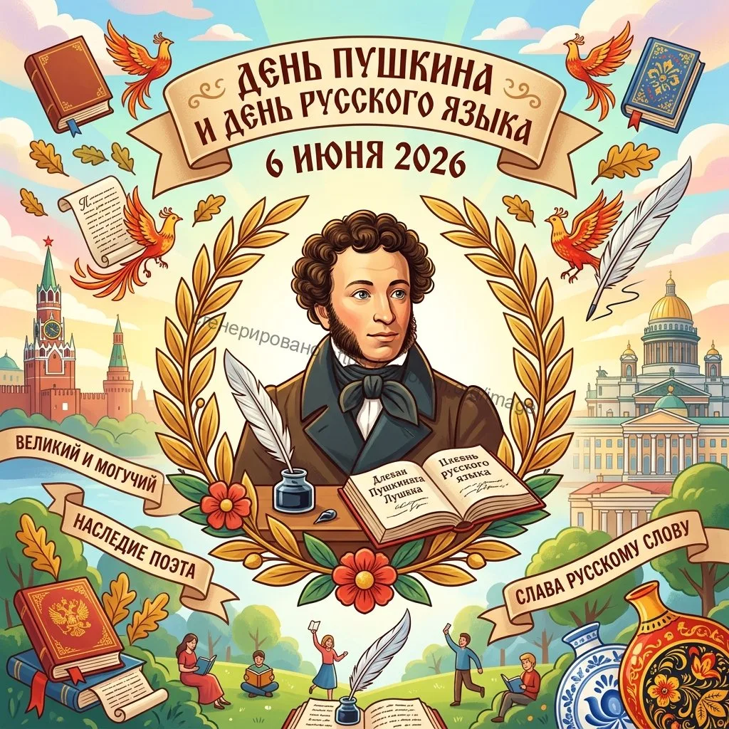 ✨06 июня – День Пушкина и День русского языка!