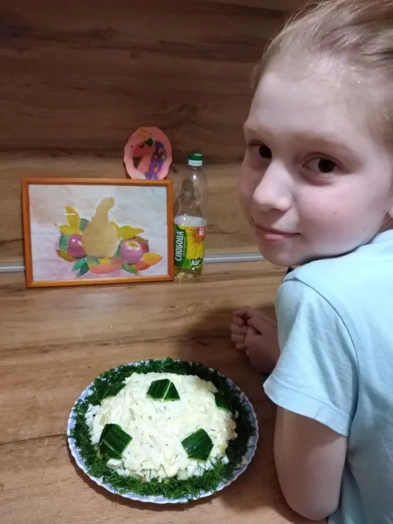 В нашей школе прошёл конкурс «Футбольный гурман» в рамках федерального проекта «Футбол в школе» ⚽ Ме