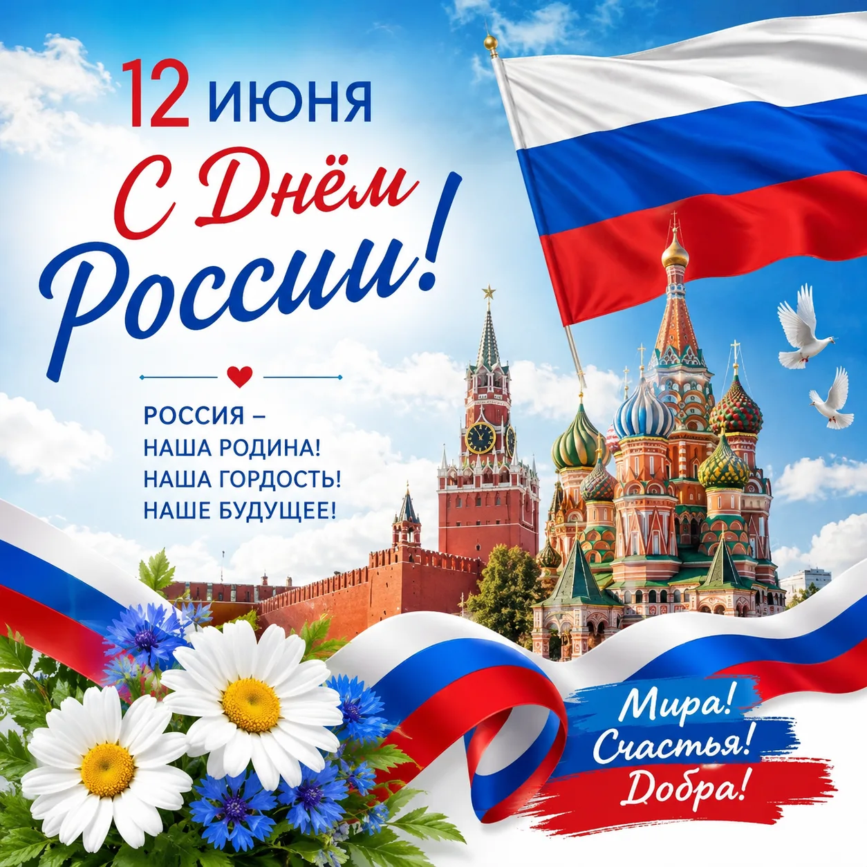 🇷🇺 С Днём России! 🇷🇺

12 июня мы отмечаем один из главных государственных праздников нашей стран