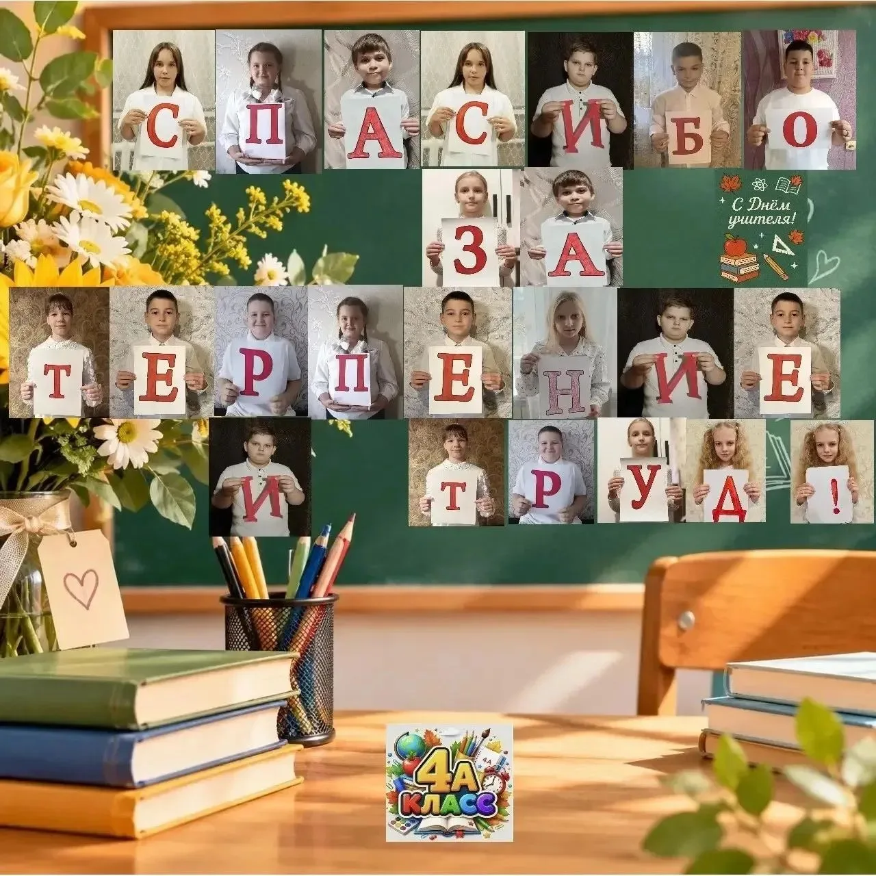 🎉 В преддверии🎉 Дня учителя в нашей школе проходят праздничные акции! 🍁📚