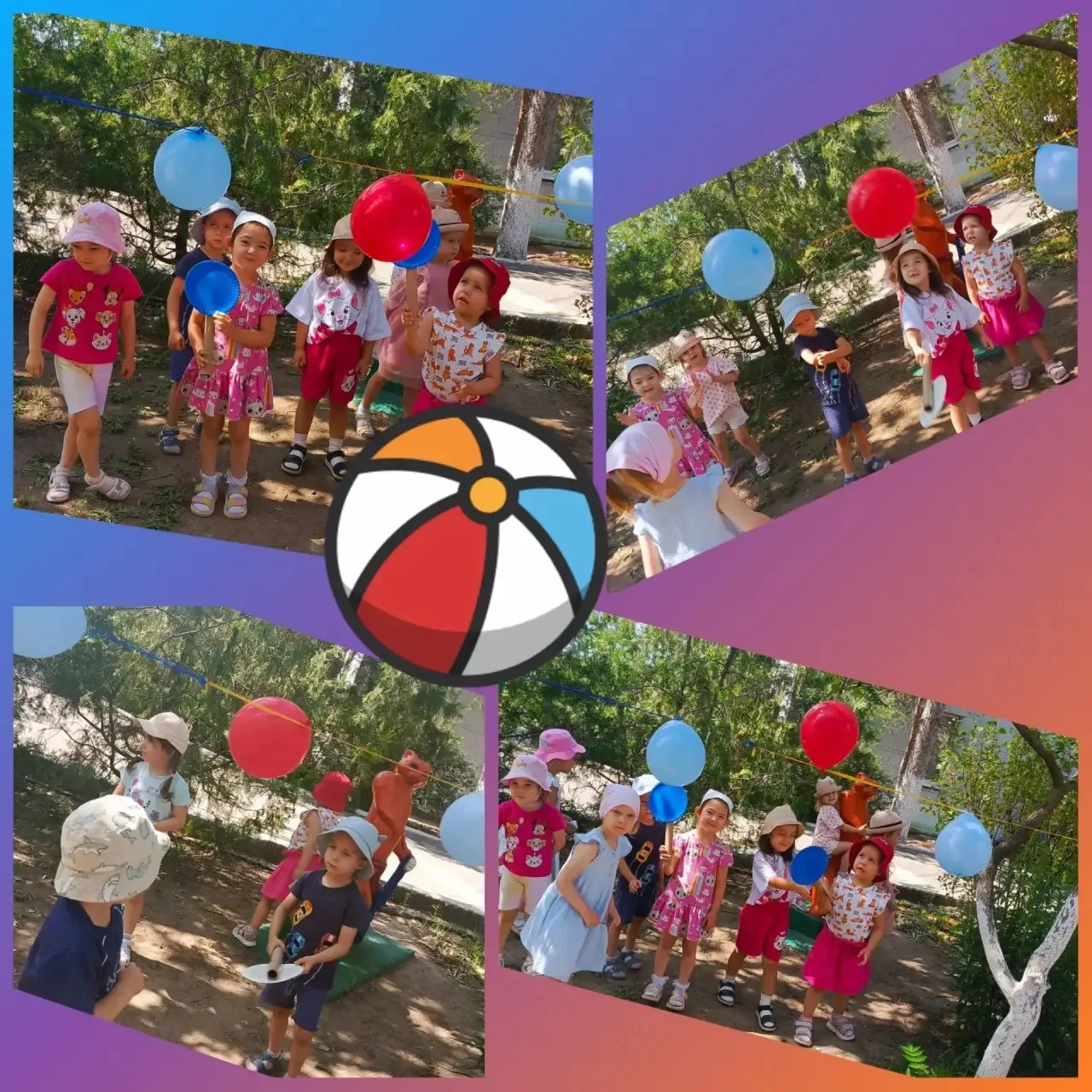 Летние прогулки в детском саду — это и познание мира и веселье 🌈🏸☀️Они включают обязательные элеме