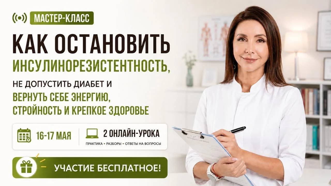 ❗ МАСТЕР-КЛАСС 16-17 МАЯ «PRO ИНСУЛИНОРЕЗИСТЕНТНОСТЬ»  Весь месяц май у нас с вами посвящен теме инс