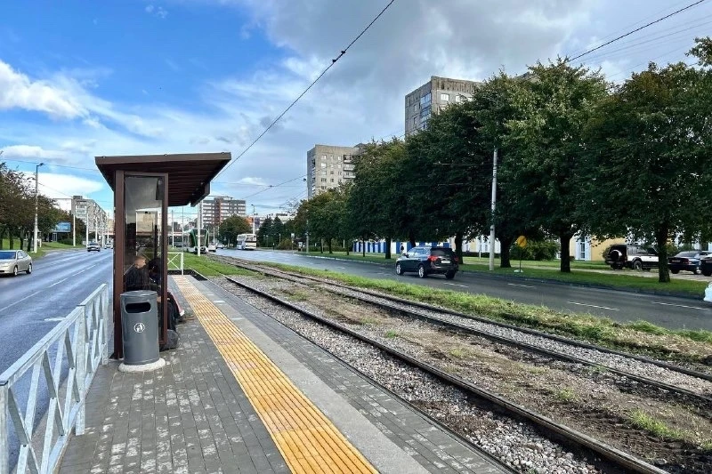 На улице Октябрьской и Московском проспекте в Калининграде завершено обустройство платф...
