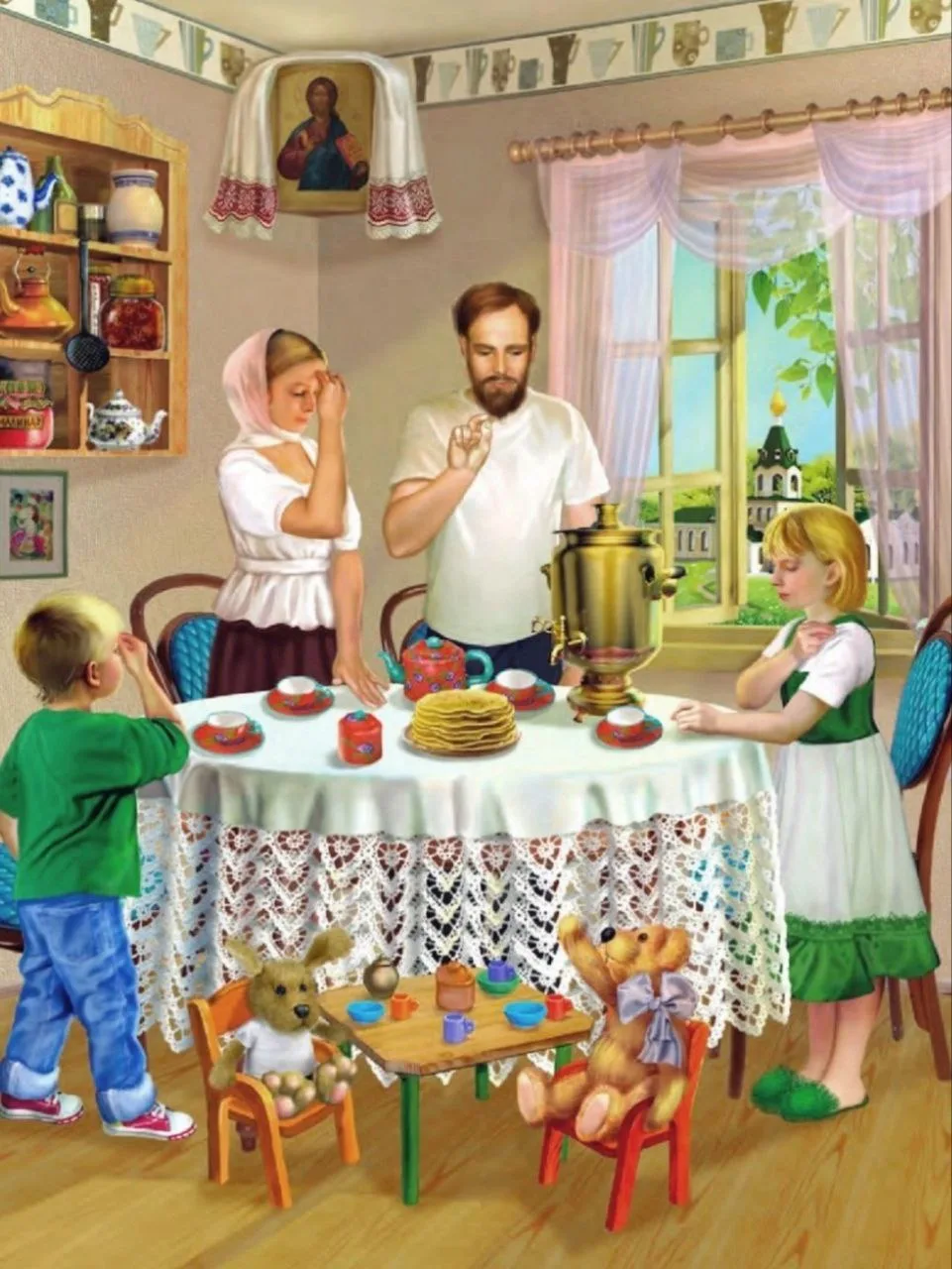 Как счастлив дом, где все – дети и родители, без единого исключения – вместе верят в Бо...