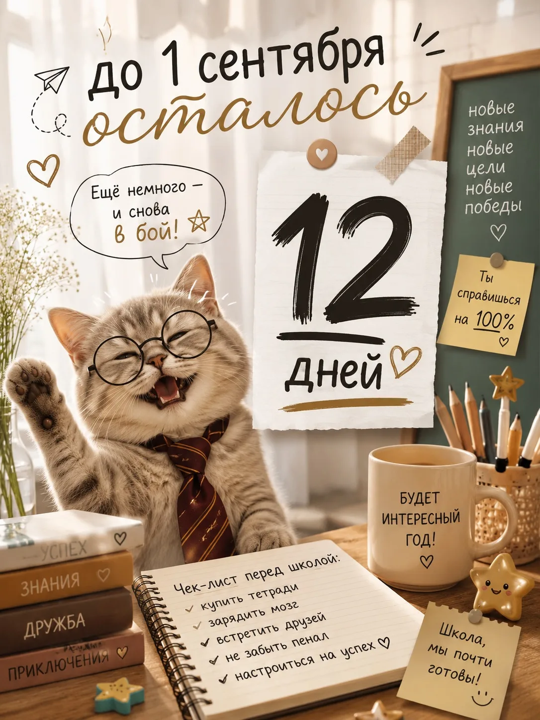 ⏳До 1 сентября - всего 12 дней!