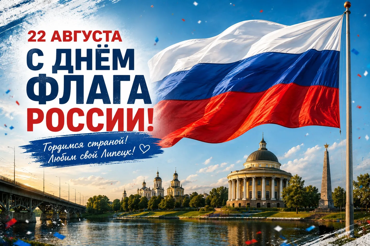 🇷🇺 С Днём Государственного флага России, Липецк!