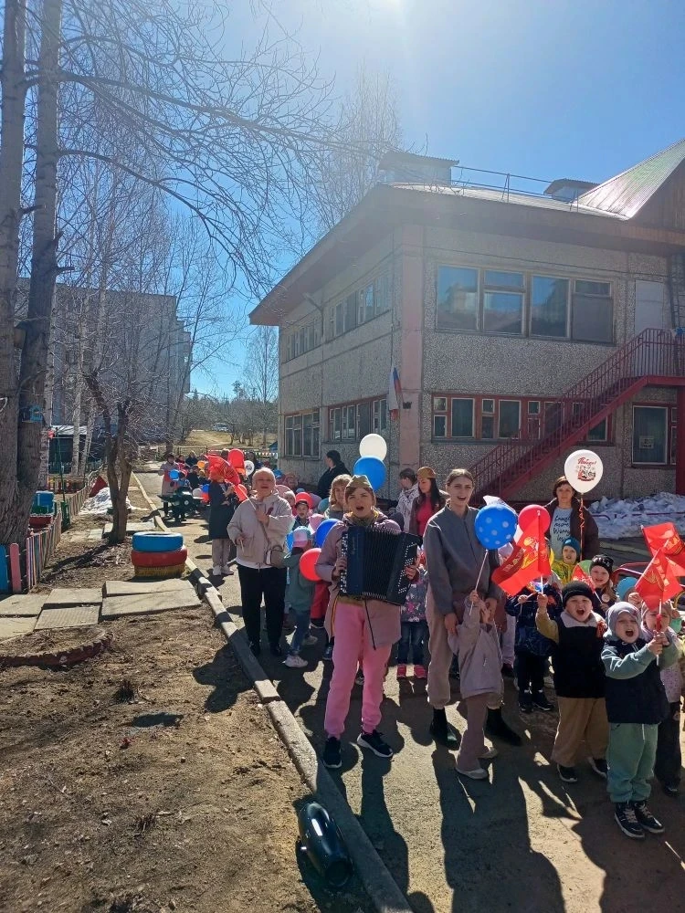 🌷 Сегодня наш сад провёл митинг в честь 9 Мая! 🌷