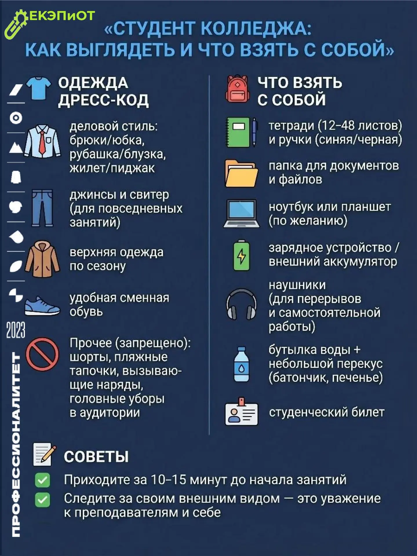 📚 СТУДЕНТ КОЛЛЕДЖА: КАК ВЫГЛЯДЕТЬ И ЧТО ВЗЯТЬ С СОБОЙ 🎒✨