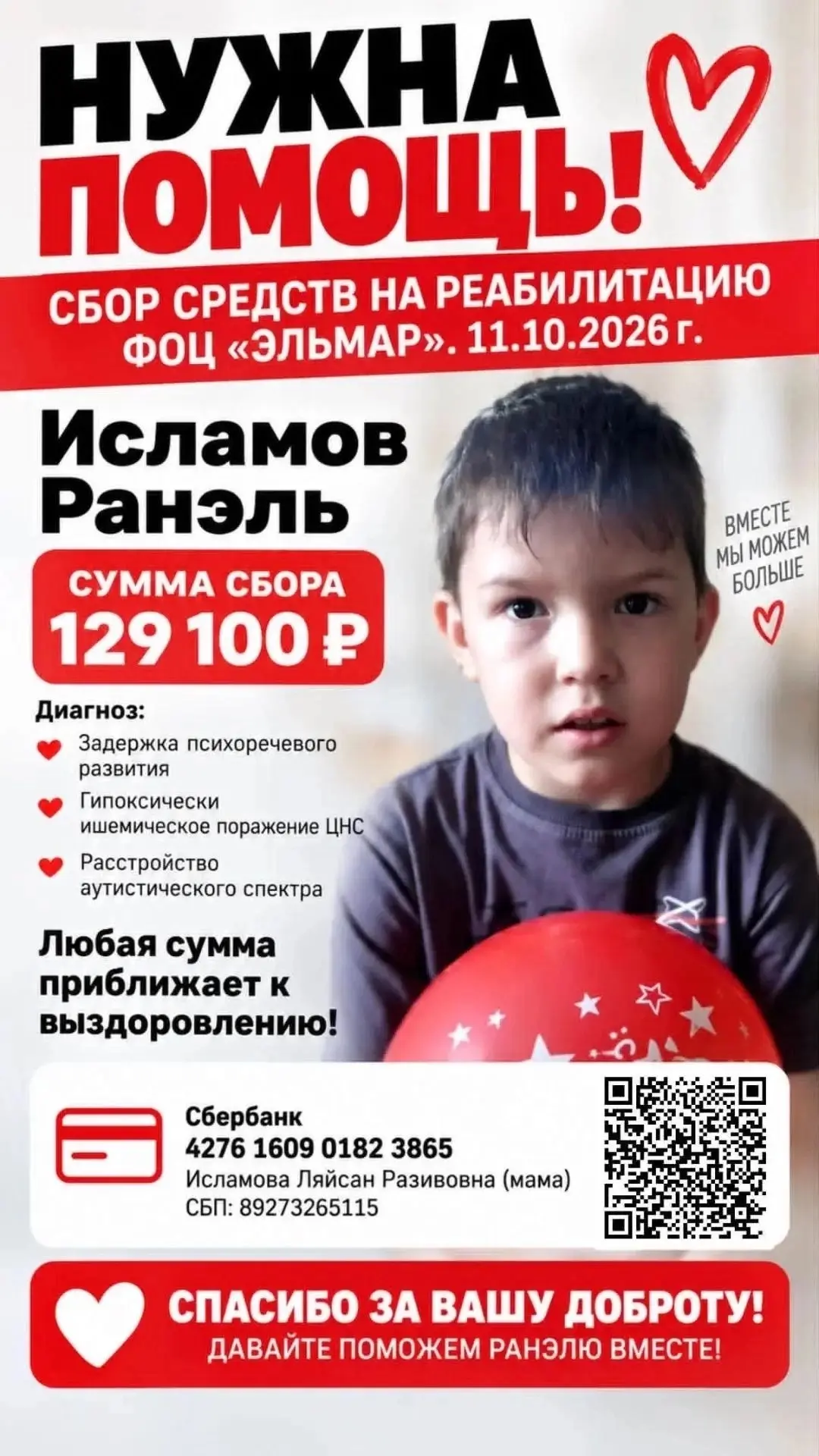 Я хочу снова попросить Вас, мои знакомые, родственники, друзья о помощи в реабилитации ...