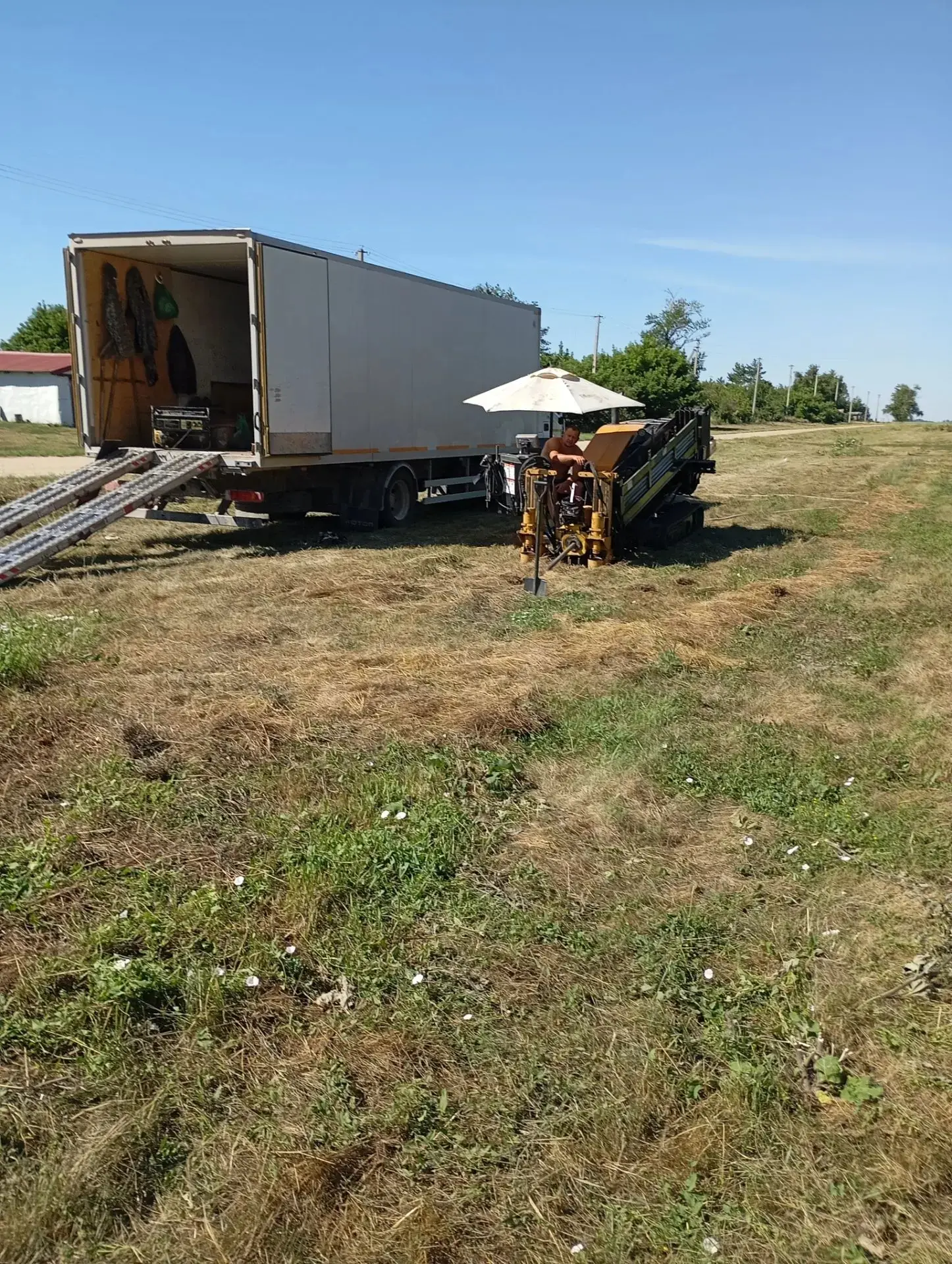 Плановая замена ветхого участка водопроводной сети в д. Барлакуль методом ГНБ.