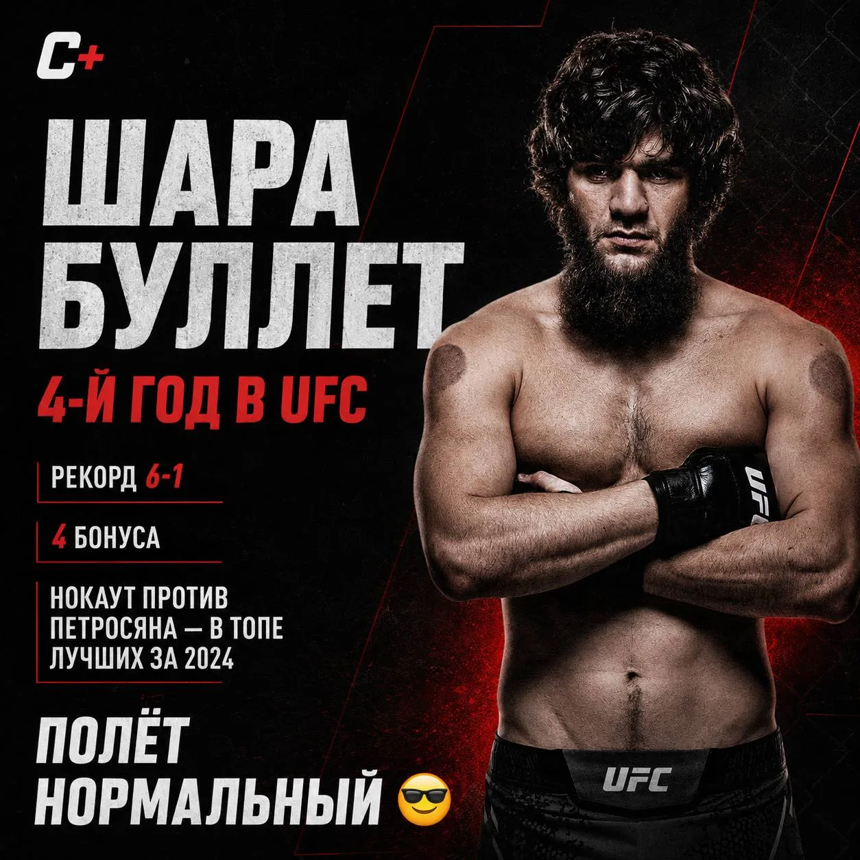 😎 У Шары Буллета уже четвёртый год в UFC — и полёт пока более чем нормальный.

За это время он собр