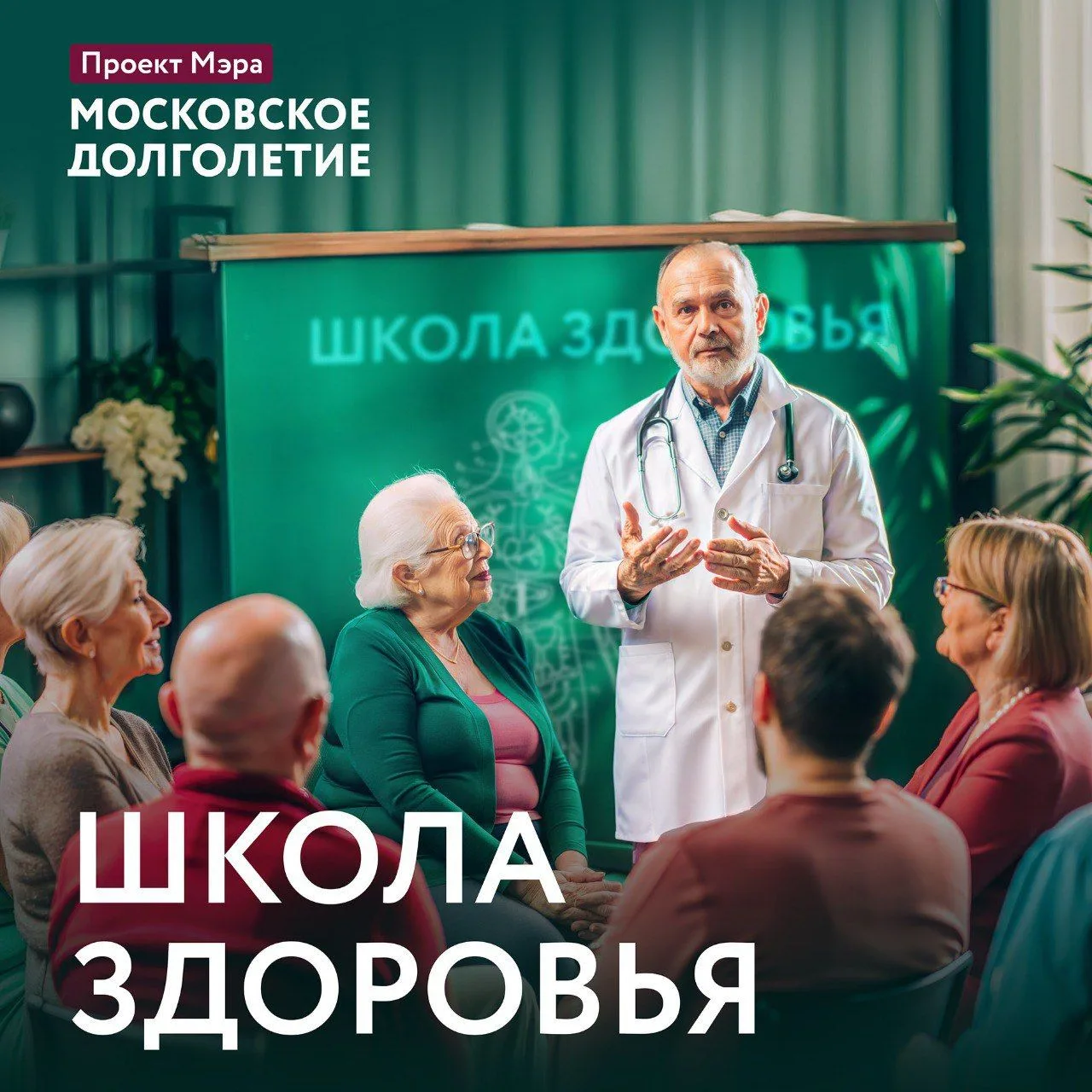 Присоединяйтесь к регулярных встречам с врачами столичных поликлиник на занятиях «Школы...