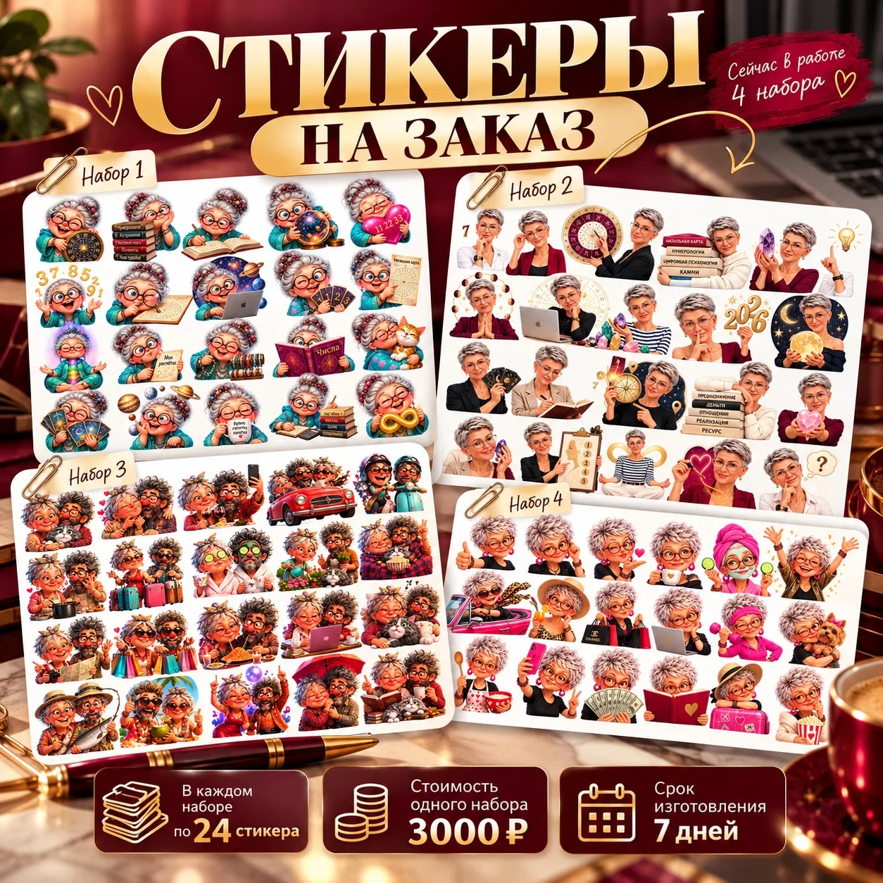 СТИКЕРЫ НА ЗАКАЗ