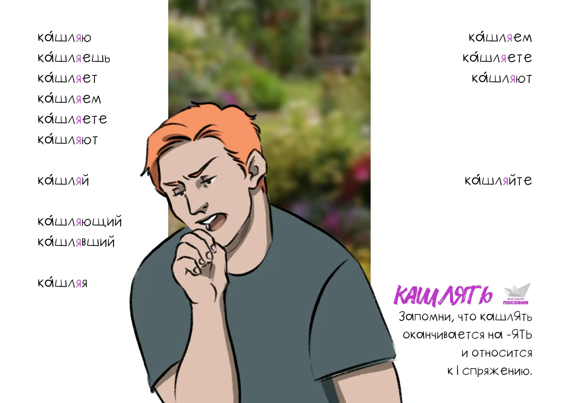 🤧 Мальчик Яша никак не может запомнить, как правильно пишется: кашлию или кашляю, — во...