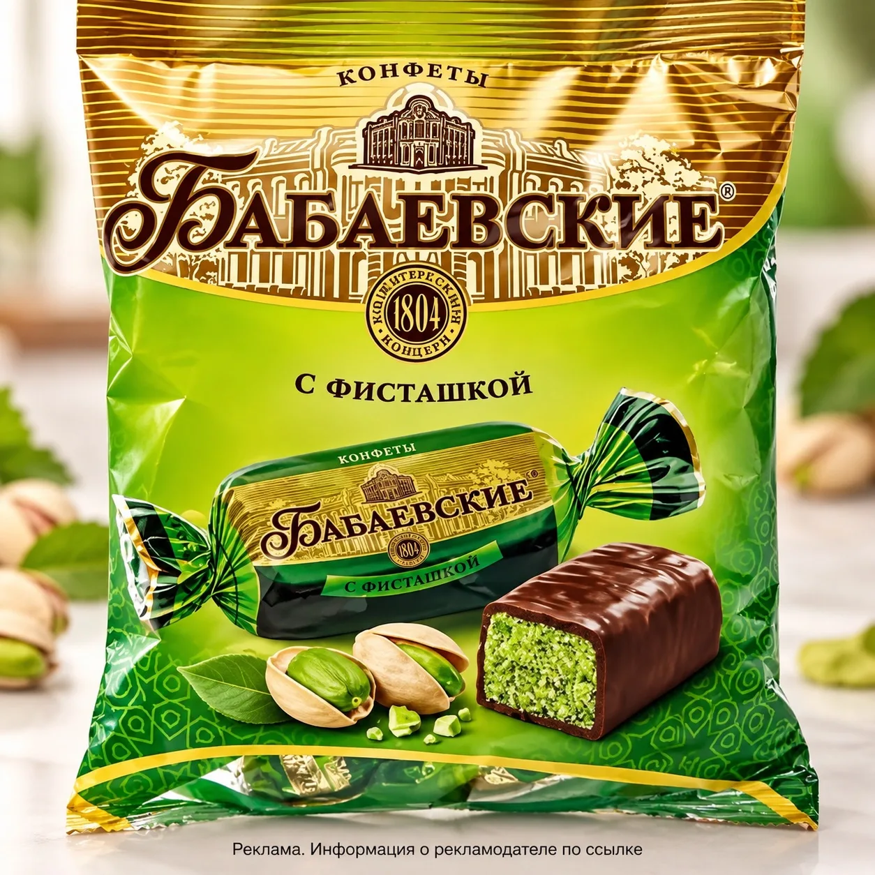 Вау новинка 😍конфеты Бабаевские с фисташкой 🔥💦 кто уже попробовал ?
