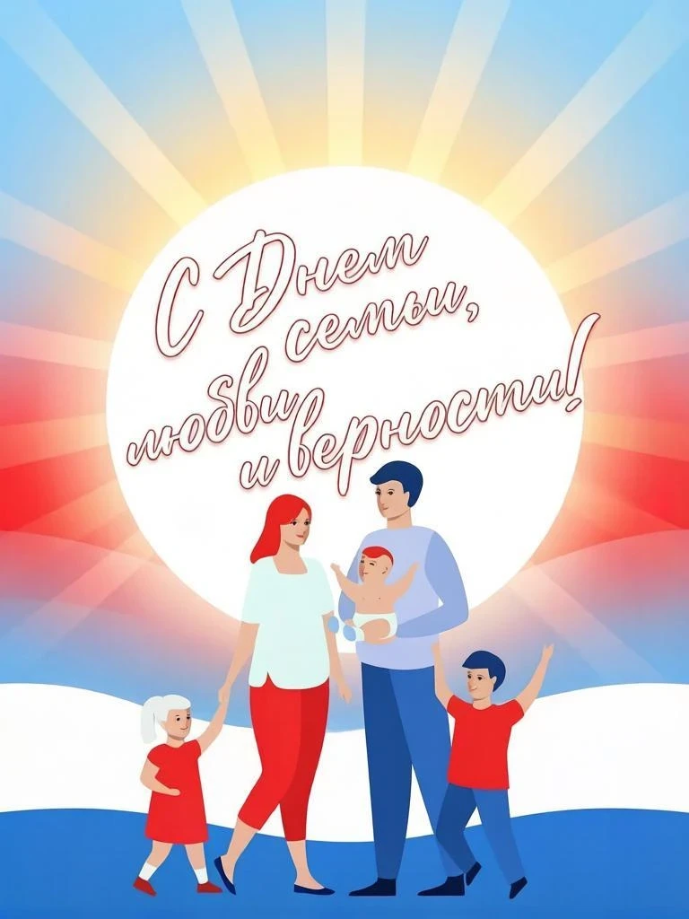 С Днём семьи, любви и верности!

Семья — это наша тихая гавань в бурном океане жизни. Это место силы