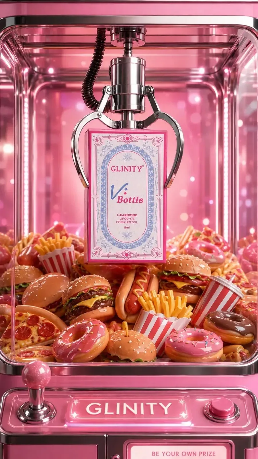 GLINITY V-Bottle — липолитический комплекс для локального моделирования контуров лица и тела на осно